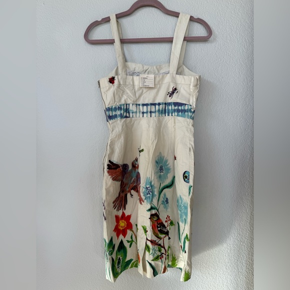 Floral Print White Dress - Picture 3 of 4